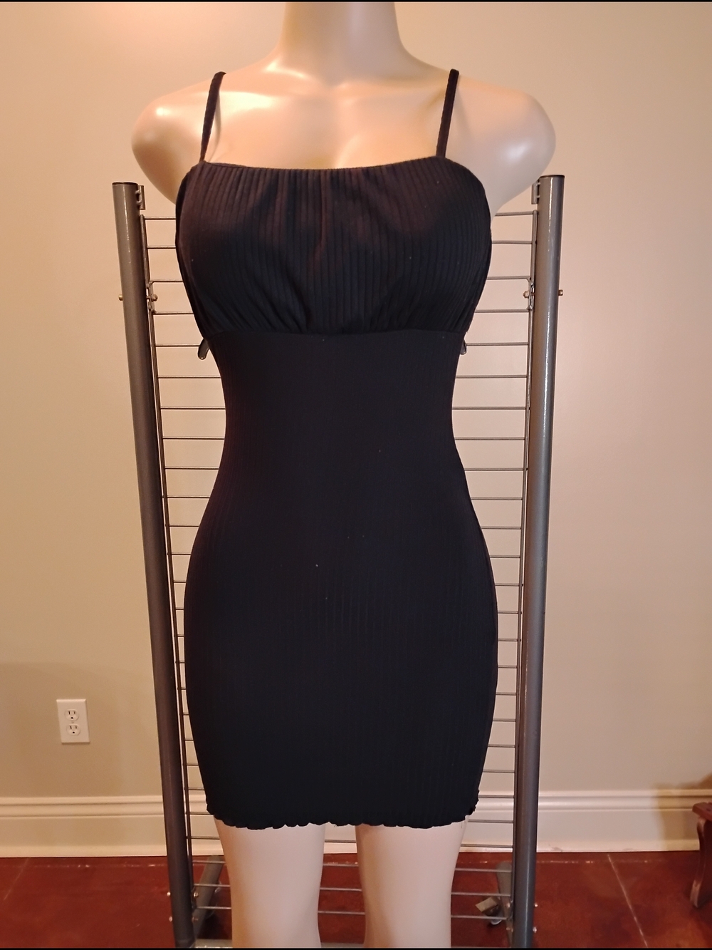 Derek Heart Black Ribbed‎ Tank Dress